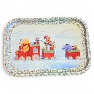 Disney Winnie the Pooh Metal Christmas Tray